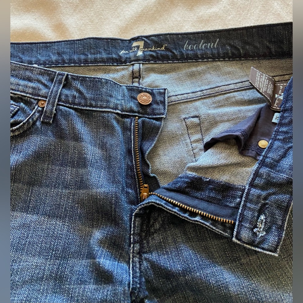 🟠 WOMENS 7 FOR ALL MANKIND RHINESTONE SPARKLE POCKET - WORN TWICE 🟠 - Picture 6 of 10
